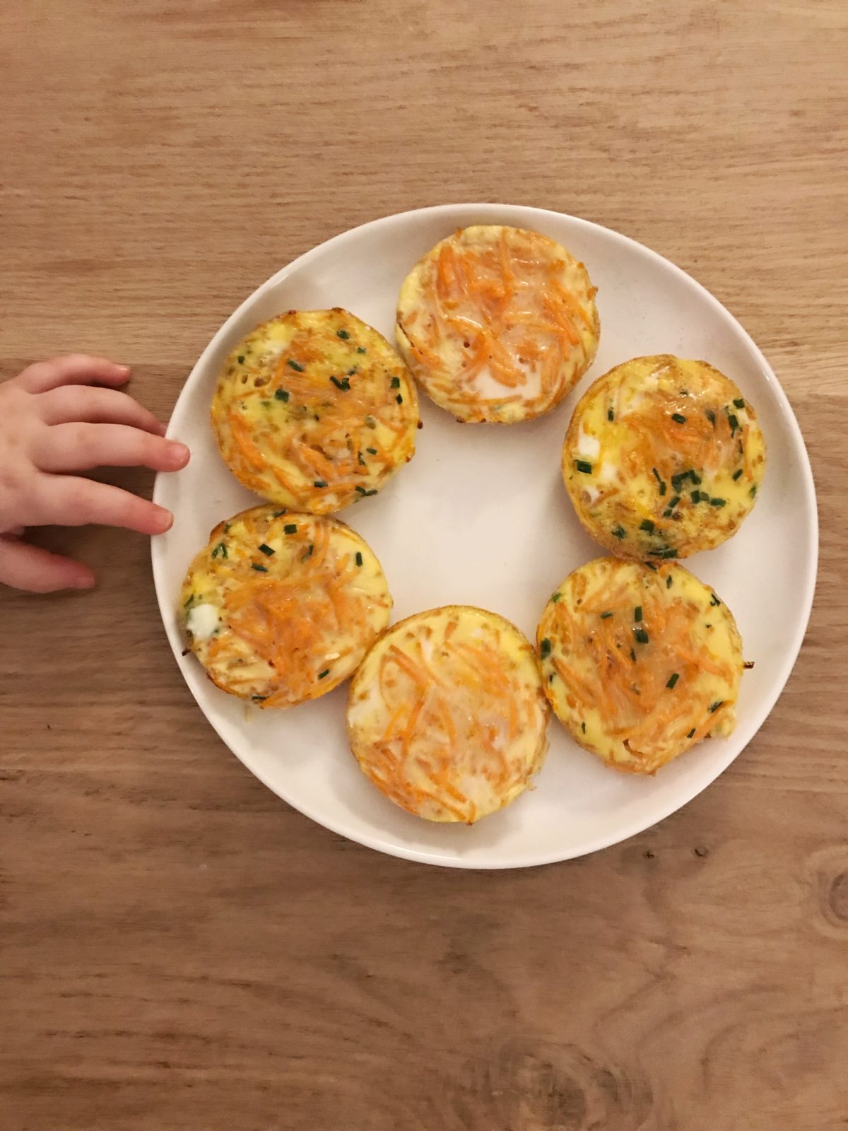 Mini Omelette Aux Carottes Et La Ciboulette Pour B B